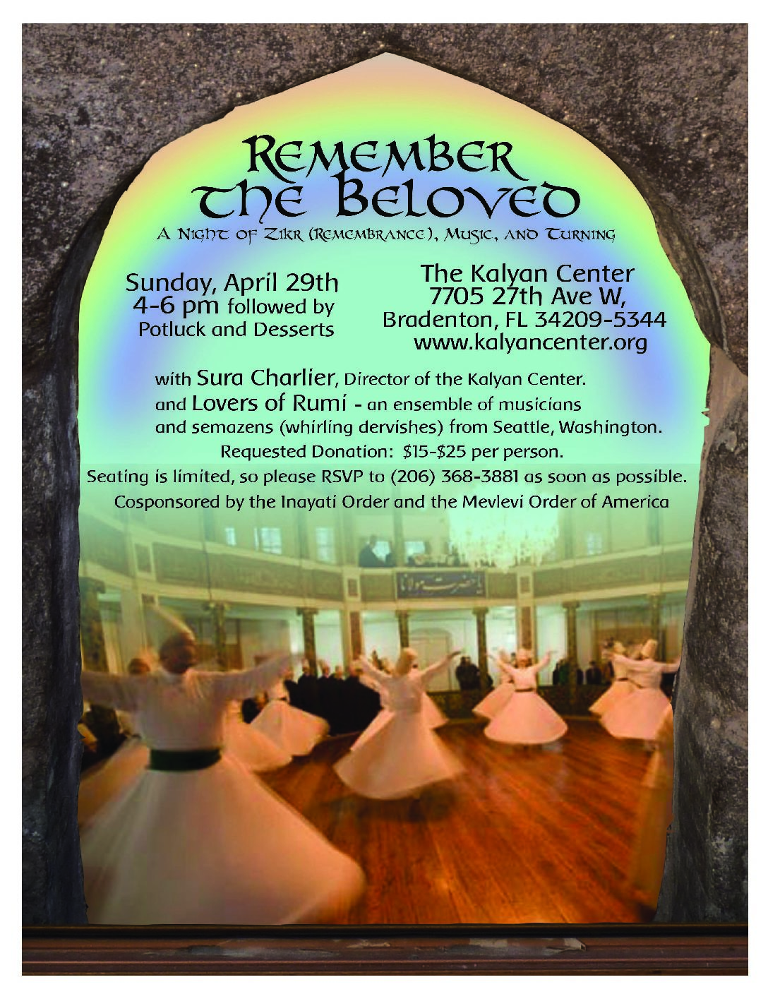 Remember the Beloved:  Sunday, April 29th 4-6pm